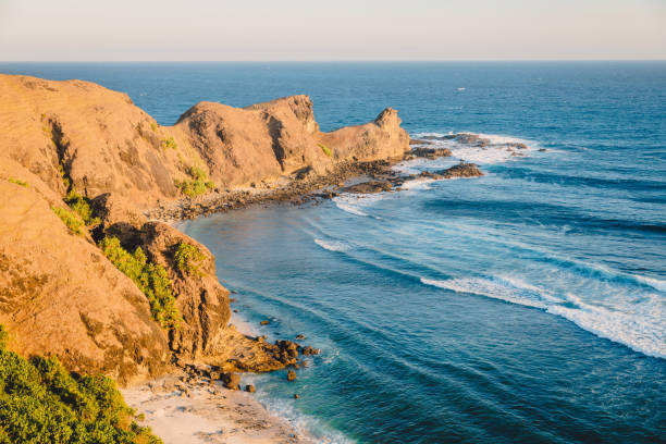 istock Rocky cape and blue ocean with waves in Australia 1065372698