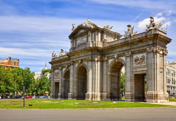 istock Madrid, Spain. Puerta-de-Alcala gate at Independance Square 1065377842