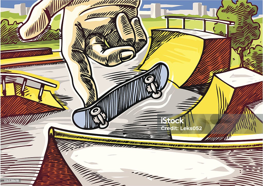 Fingerboarding  Sports Ramp stock vector