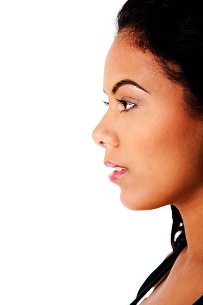 istock Side of beautiful business face 106538689