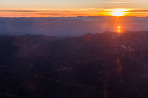 istock Sunrise. Sunset in the mountains 1065392142