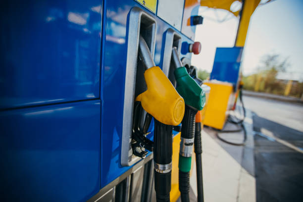 istock Fuel pumps on a gas station 1065397484
