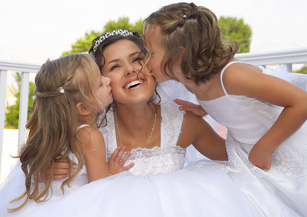 Wedding day  flower girl stock pictures, royalty-free photos & images