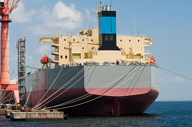 istock Oil tanker at a dockyard 106539898