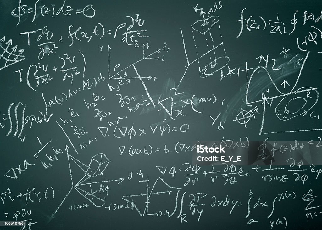 Сложные математические формулы - Стоковые фото Классная доска роялти-фри