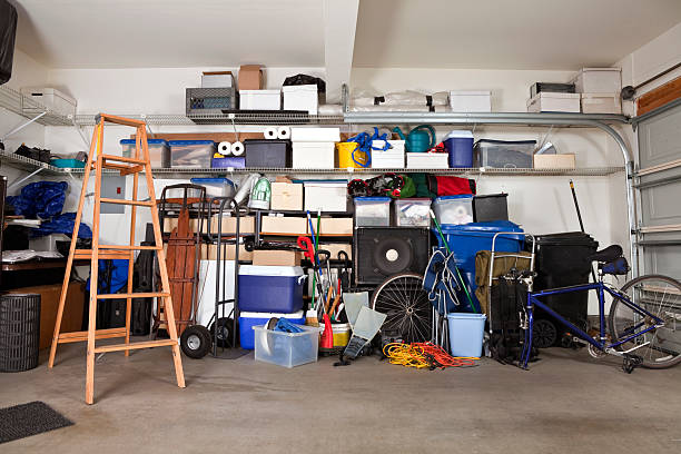 Garage Mess stock photo