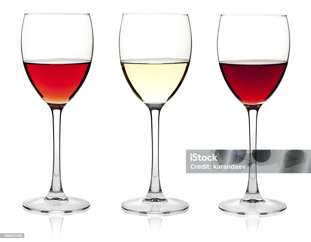 장미, 화이트 와인 및 레드 와인 - 로열티 프리 0명 스톡 사진