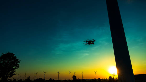 istock The morning sunrise, drone 1065417454