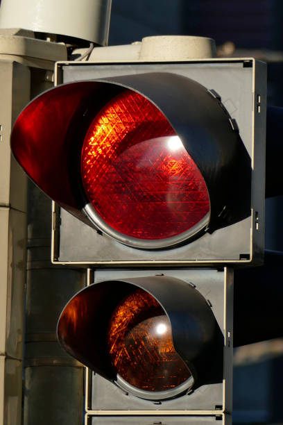 istock Traffic light switched to red 1065419352