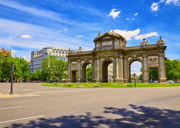 istock Madrid, Spain. Puerta-de-Alcala gate at Independance Square 1065419558