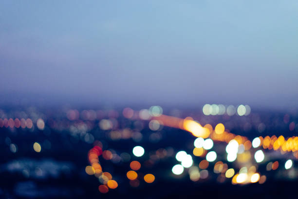 istock Lights of a big city from on high. 1065420062