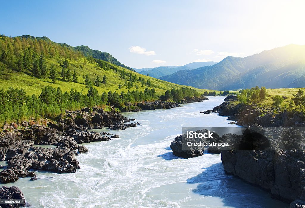 Mountain river - Lizenzfrei Landschaft Stock-Foto