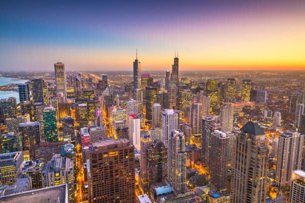 istock Chicago, Illinois, USA Skyline 1065433306