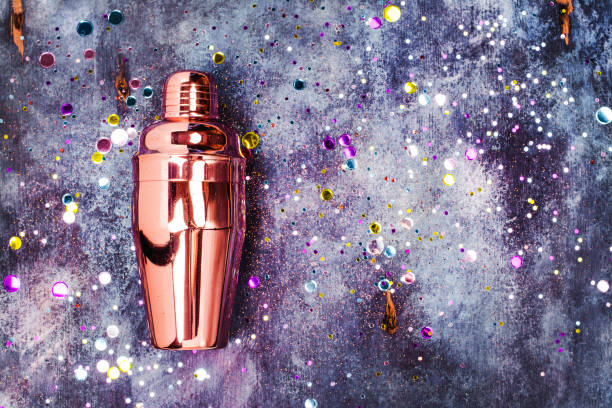 istock Cocktail shaker on party background 1065440130