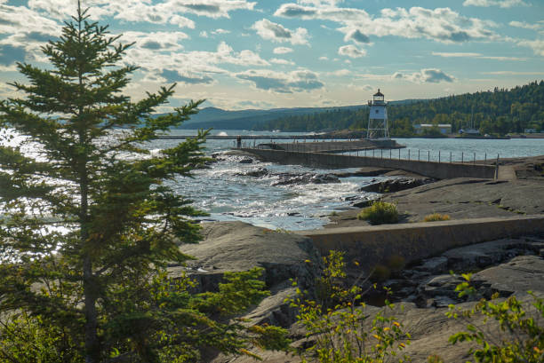 istock Lighthouse at Artists Point in Grand Marais Minnesota 1065440878