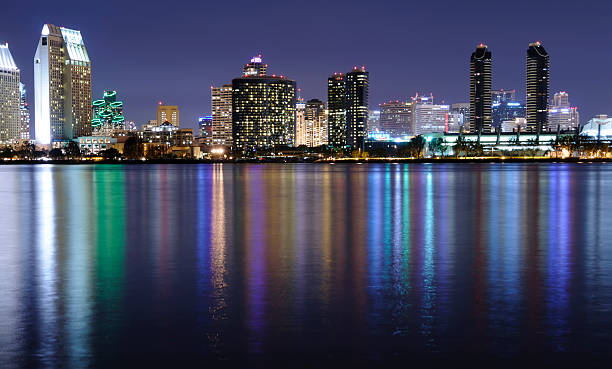istock San Diego Bay at Night 106544169