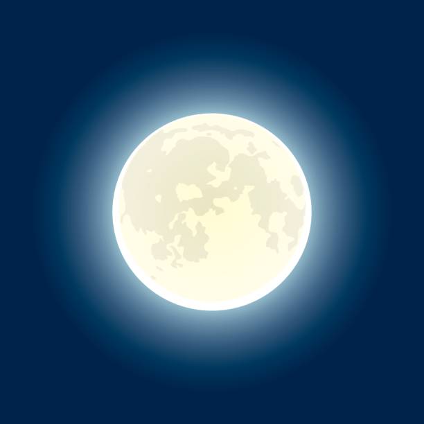 Luna - illustrazione arte vettoriale
