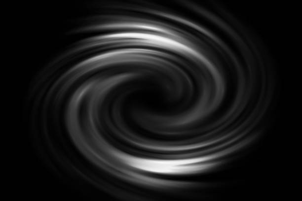 istock Abstract spiral white fog on black background. 1065447386