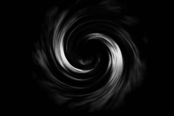 istock Abstract black hole with white fog on black background. 1065447398