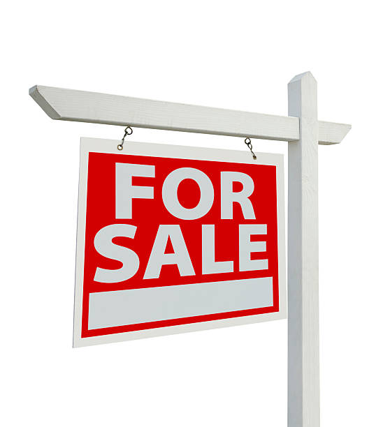 istock For Sale Real Estate Sign Isolated - Left 106545696