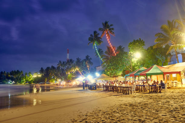 istock beach at night in Sri Lanka 1065462692