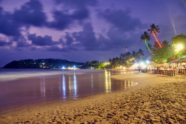 istock beach at night in Sri Lanka 1065462768