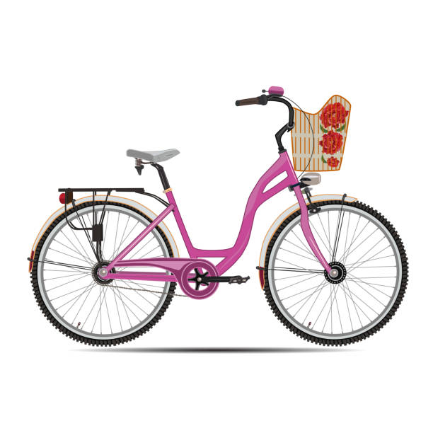 istock Vector illustration of city bike in flat style 1065462956
