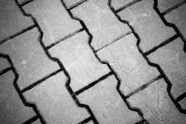 istock floor is covered with old brick and dirty brick. 1065465408