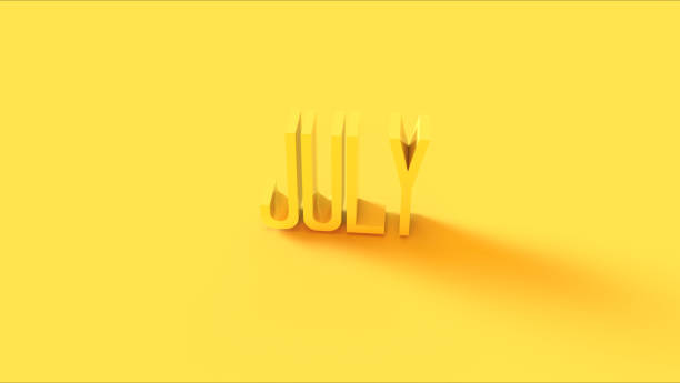 istock Bright Yellow July Sign 1065466816