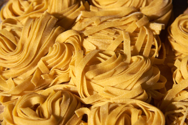 istock Handmade noodles are dried in the open air 1065467264