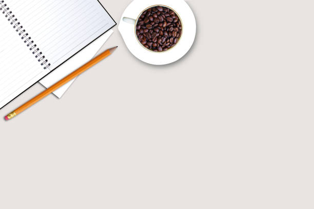 Document, Equipment, Laptop, Paper Currency, Above, Coffee cup, Coffee bean