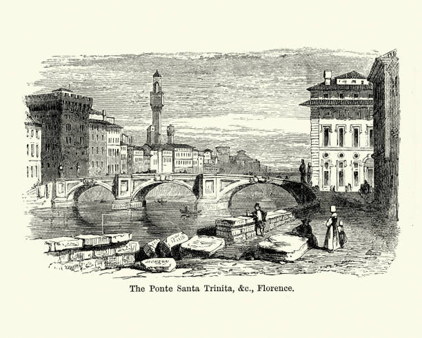 istock Ponte Santa Trinita, Florence, Italy 19th Century 1065474468
