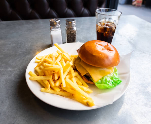 istock Cheeseburger and Fries - Food and Drink 1065475204