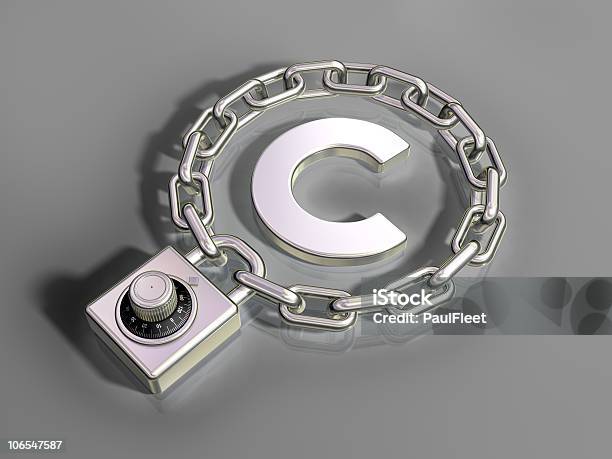 Copyright Protection Stock Photo - Download Image Now - Intellectual Property, Law, Chain - Object