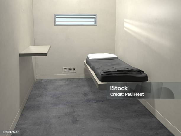 Modern Prison Cell Stock Photo - Download Image Now - Prison Cell, Prison, Bed - Furniture