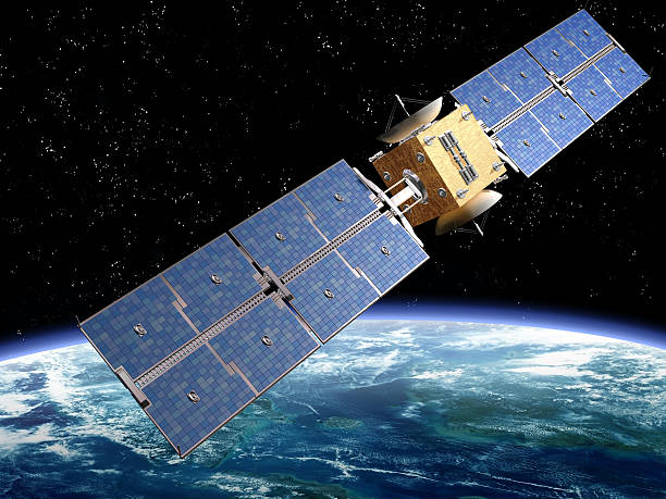Communication Satellite stock photo