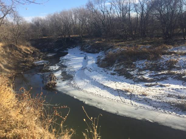 istock Wildlife Creek Snow bank 1065484038