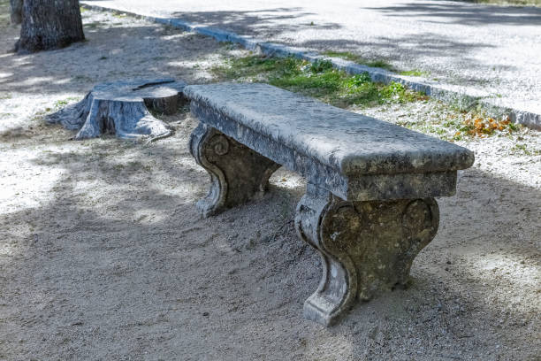 istock old stone bench in the park 1065485388