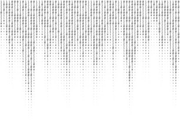 tekstura wektora kodu binarnego - binary code stock illustrations