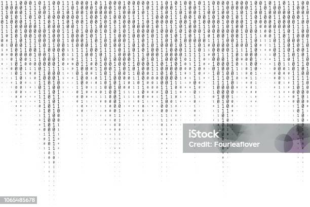 Binary Code Vector Texture Stock Illustration - Download Image Now - Binary Code, Coding, Data