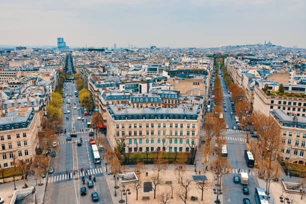 istock Top view of Paris 1065485772