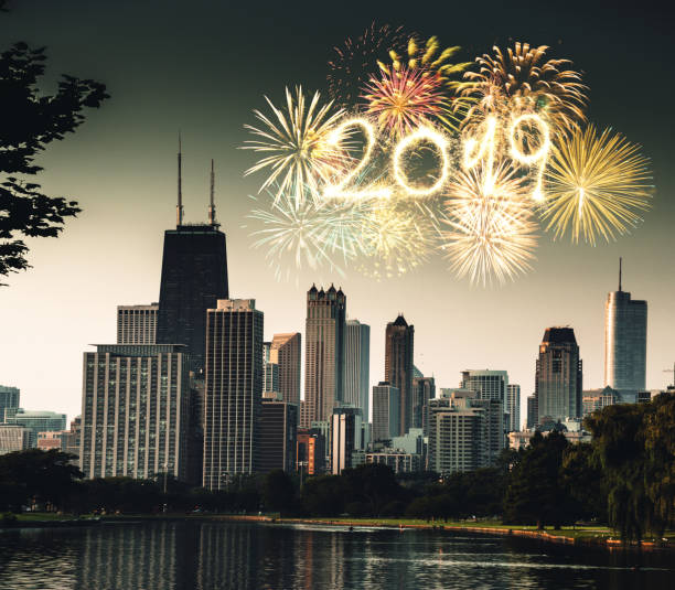 110+ New Years Eve In Chicago Stock Photos, Pictures & RoyaltyFree
