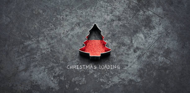 istock Christmas loading - Tree Holiday Blackboard Metal Red Glitter Fun Humor 1065489582