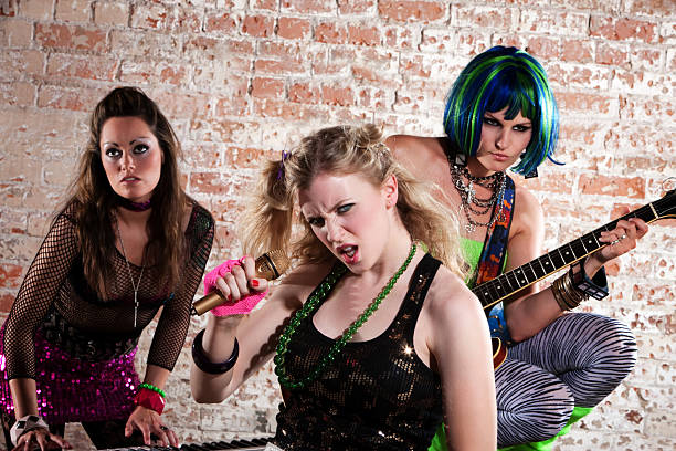 istock Female punk rock band 106549876
