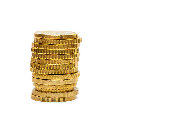 istock Euro coins isolated on white 106550199