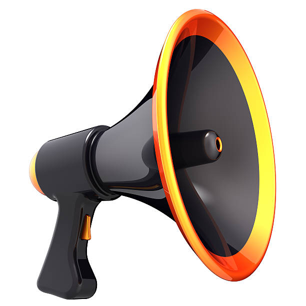 istock Megaphone black bullhorn loudspeaker communication icon 106550459