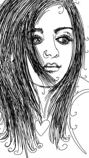 istock comic book with portraits of a young 20 year old girl 1065505594