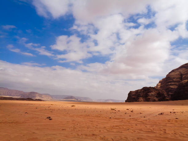 istock a dessert with rocks and sand 1065506300