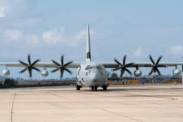 C-130 Hercules transport  miramar air show stock pictures, royalty-free photos & images