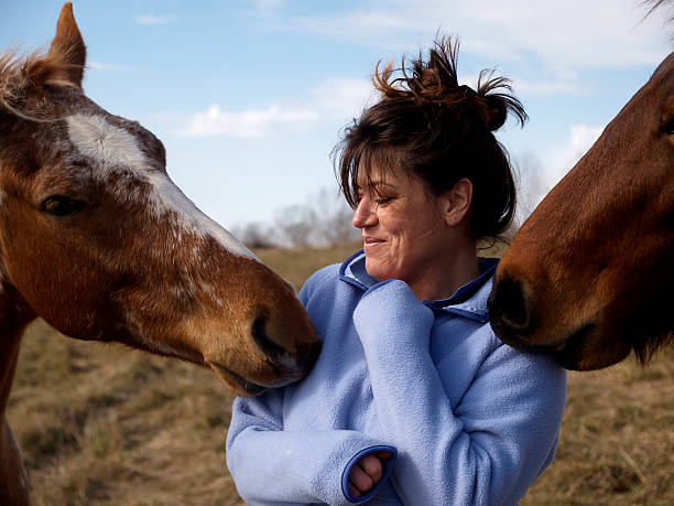 istock Woman and Horse 106551380